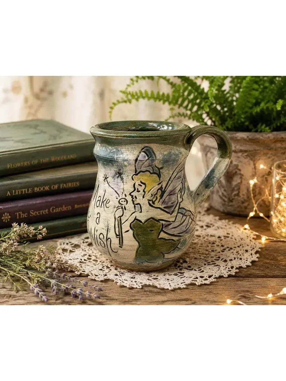 Gaean Allusions Fairy Mug Make A Wish Studio Pottery Handmade Ceramic Coffee Cup